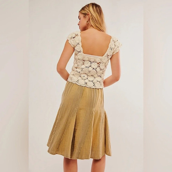 Free People Candace Midi Skirt Sz : S - Picture 2 of 10